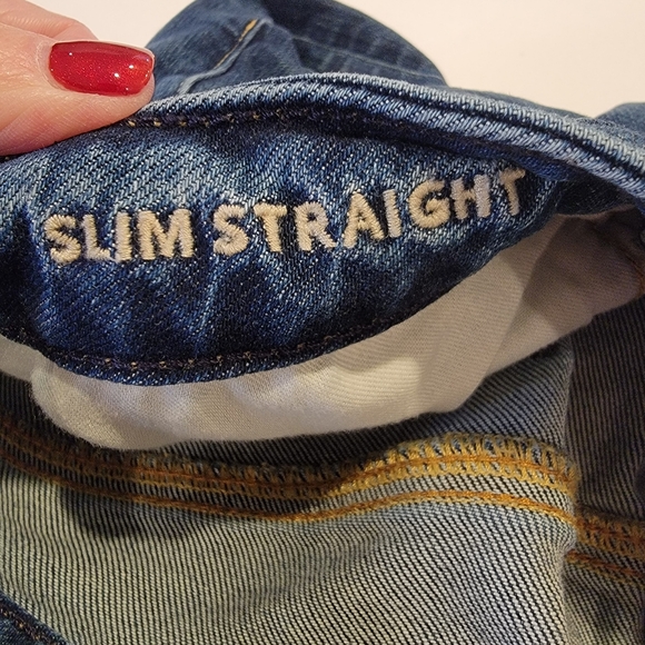 American Eagle Airflex + Slim Straight Men's Jean Size 28x30 Medium Wash - Picture 10 of 16